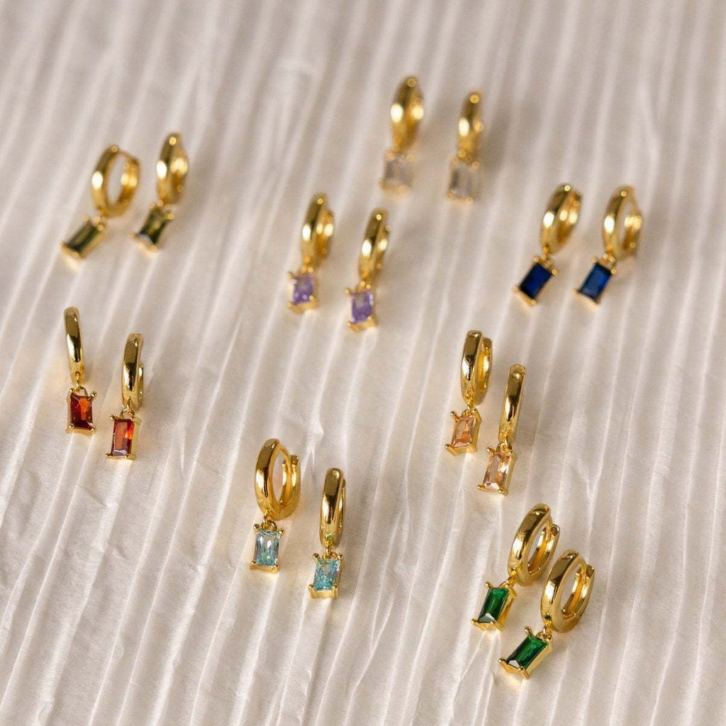 Vintage Twelve Birthstone Earrings