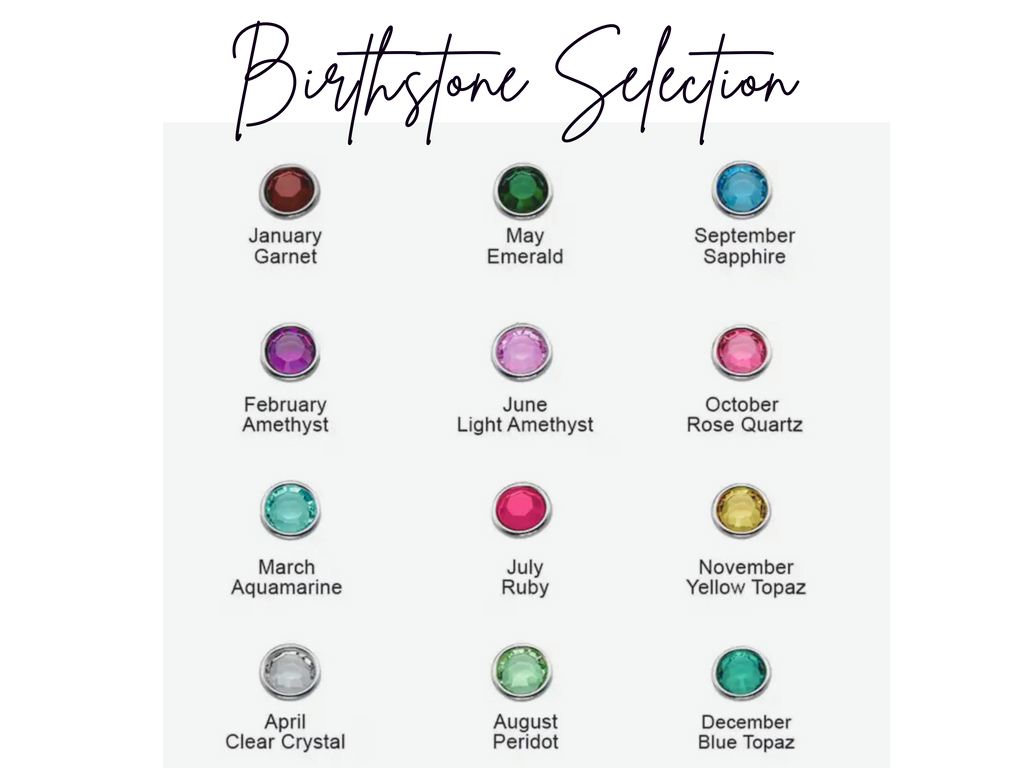 Double Heart Birthstone Bracelet