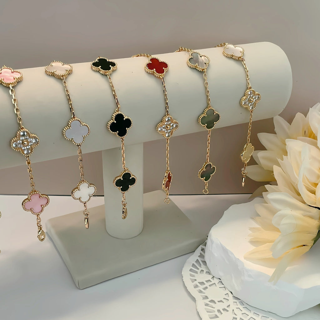 Diamond Clover Statement Bracelets
