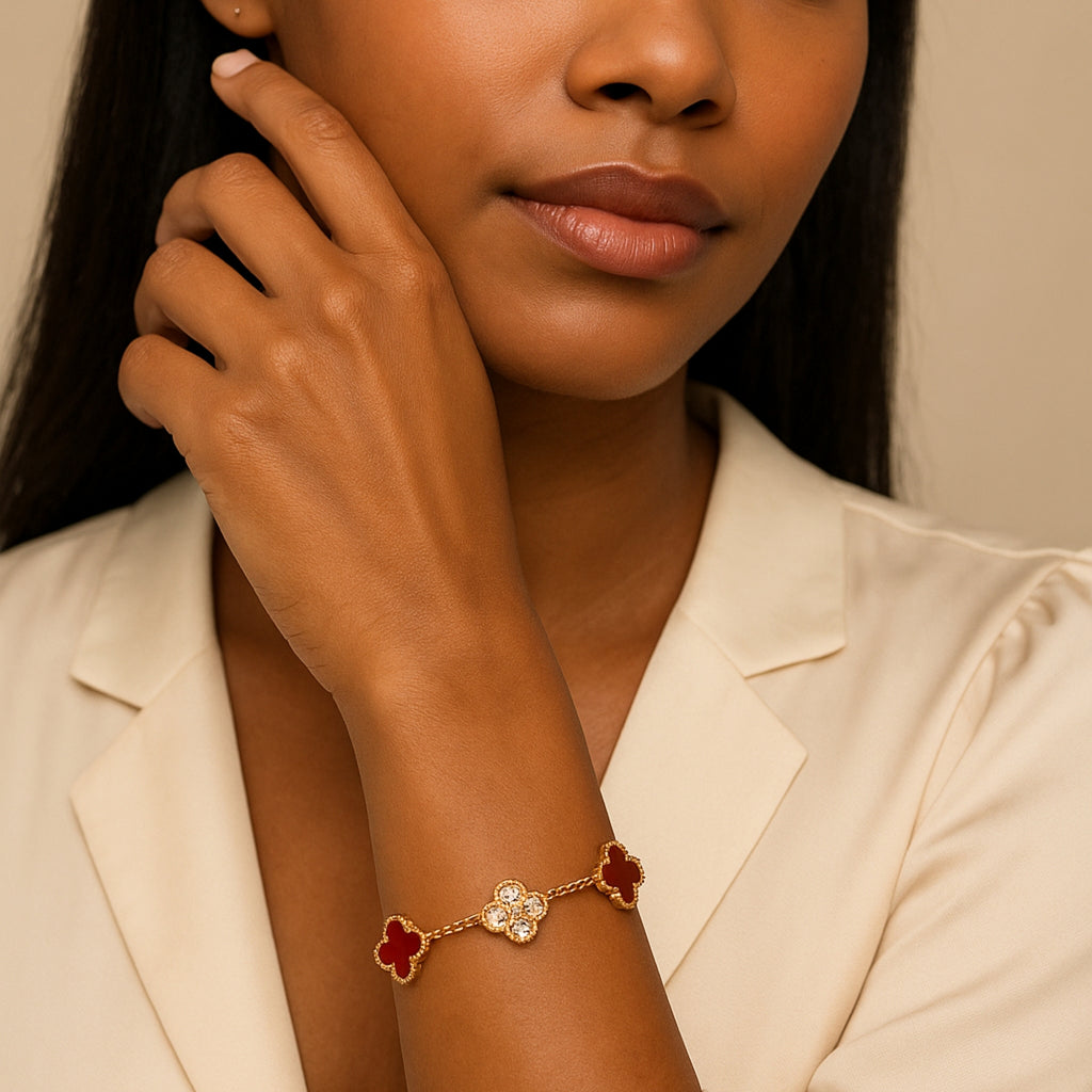 Diamond Clover Statement Bracelets